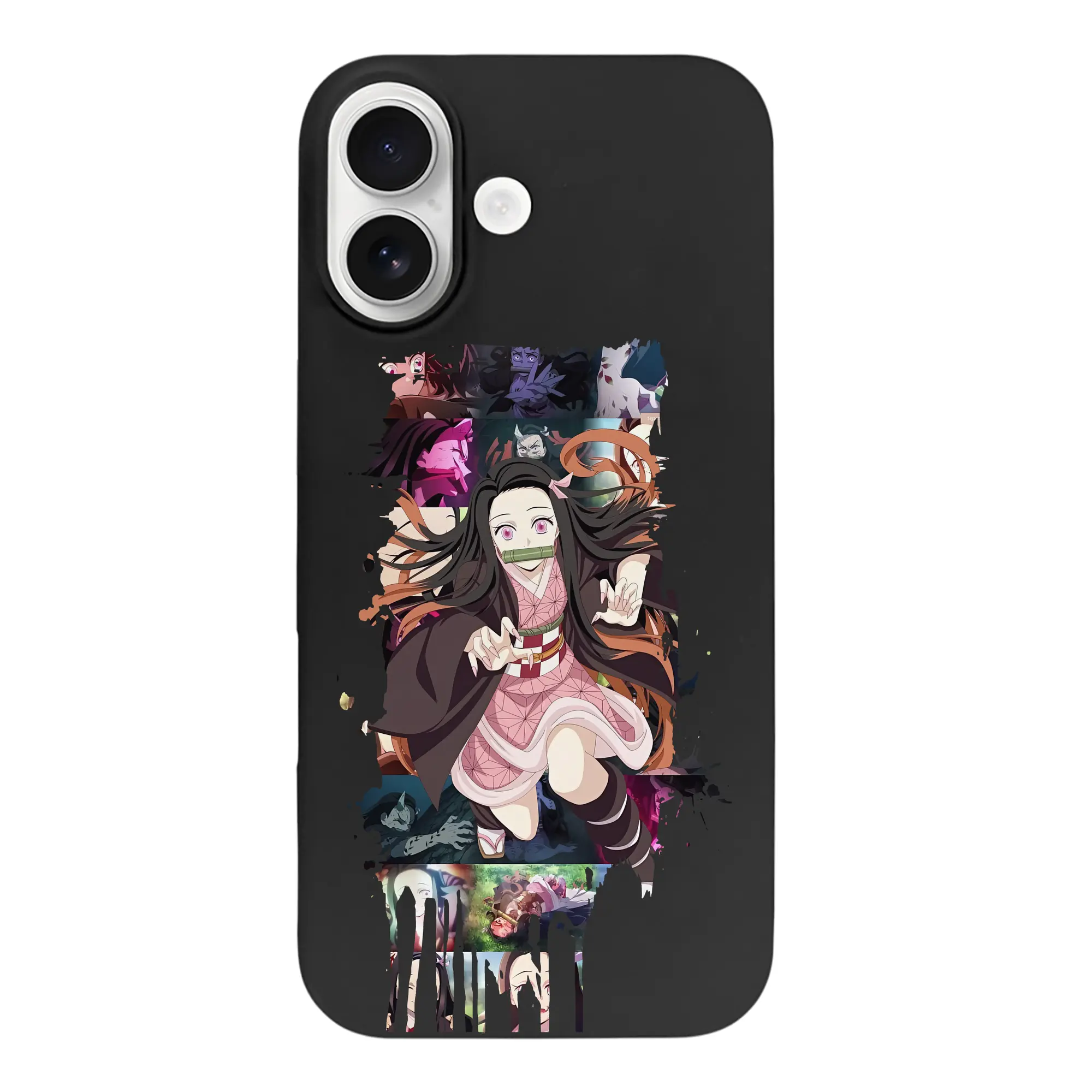 鬼滅の刃 グッズ,竈門 禰豆子 - iPhone 17 シリーズ シリコンケース 薄型 耐衝撃 指紋防止 ソフトタッチカバー 精密フィット 傷防止 保護ケース iPhone 17/17 Air/17 Pro/17 Pro Max 対応